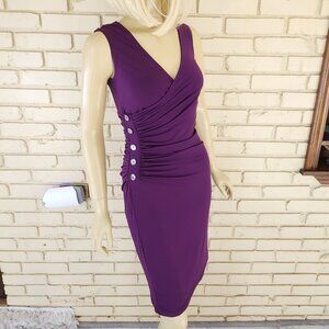 Nwt Ever Pretty Womens Knee Length Purple Dress Size 4